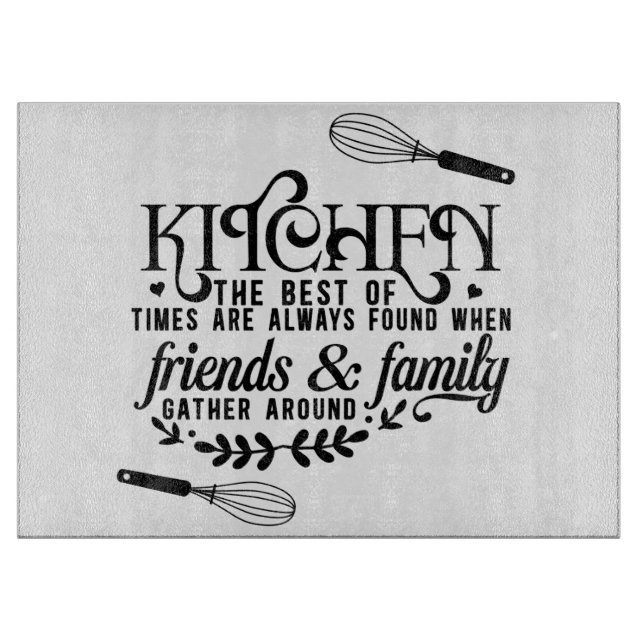 The Perfect Gift for Home Chefs | Kitchen Cutting Board (Front)