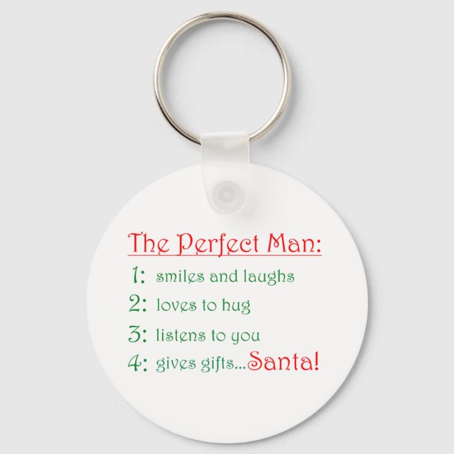 The Perfect Man -keychain Key Ring (Front)