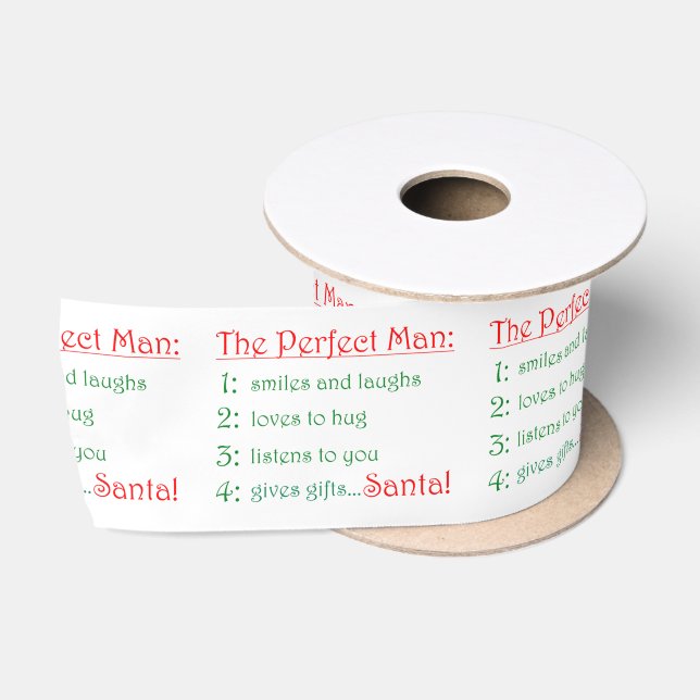 The Perfect Man Satin Ribbon (Spool)