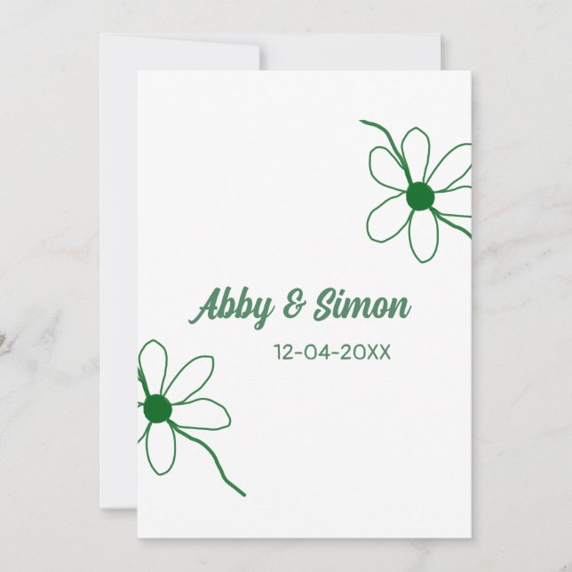 The perfect match add couple name date texture yea save the date (Front)