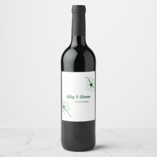 The perfect match add couple name date texture yea wine label