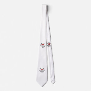 The Perfect Match Barber Vintage Heart Pattern Nec Tie