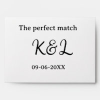 The perfect match couple name letter date blue sim