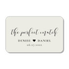 The perfect match Elegant wedding favours matchbox