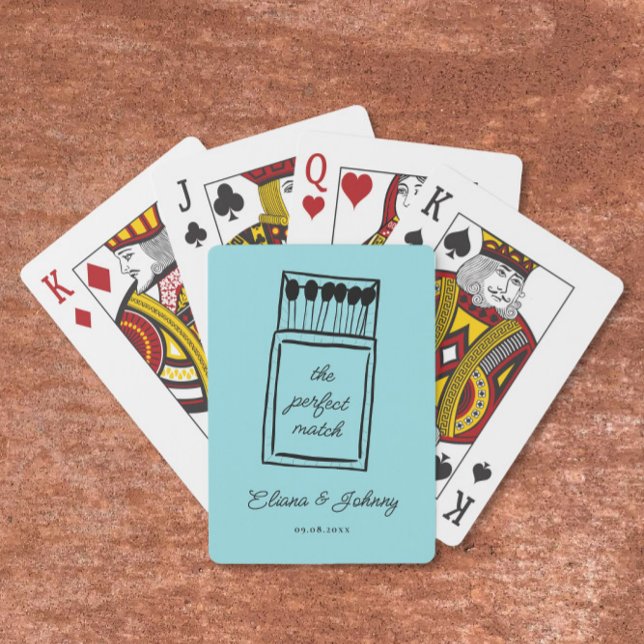 The Perfect Match Matchbook Wedding Welcome Playing Cards (Creator Uploaded)