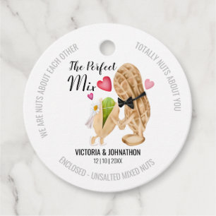 The Perfect Mix Nuts Funny Favour Tags