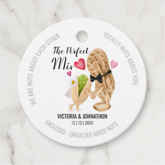 The Perfect Mix Nuts Funny Favour Tags