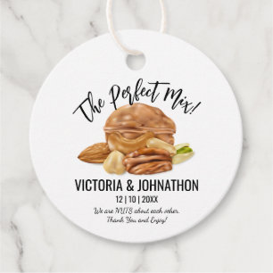 The Perfect Mix Nuts Thank You Wedding Treat Favour Tags