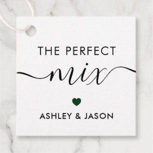 The Perfect Mix Spice or Trail Mix Forest Green Favour Tags
