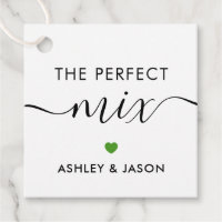 The Perfect Mix Spice or Trail Mix Gift Tag, Green