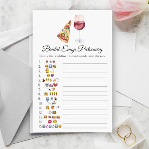 The perfect pair Bridal shower emoji pictionary