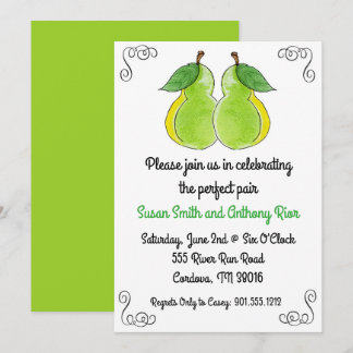 The Perfect Pair Bridal Shower Invitation
