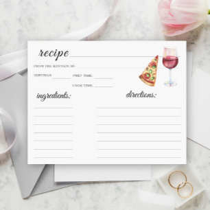 the perfect pair bridal shower - recipe
