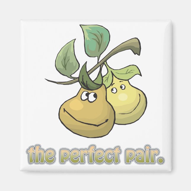the perfect pair pears magnet (Front)