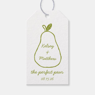 "The Perfect Pear" Whimsical Chic Wedding Shower Gift Tags