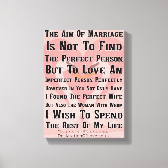 The Perfect Wife Canvas Print (Front)