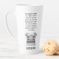 The PERFECT WOMAN typewriter quote Nietzsche