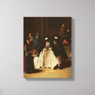 The Perfume Seller (oil on canvas) (see alo 166068 Canvas Print