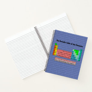 The Periodic Table of the Elements (2016 Revision) Notebook