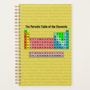 The Periodic Table of the Elements (2016 Revision) Planner