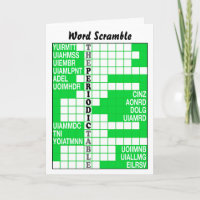 The Periodic Table Word Scramble