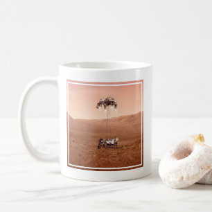 The Perseverance Rover Landing Safely On Mars. Coffee Mug