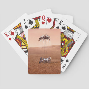 The Perseverance Rover Landing Safely On Mars. Playing Cards