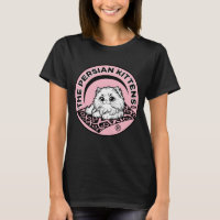 The Persian Kittens Logo T-Shirt / Pink Bkg