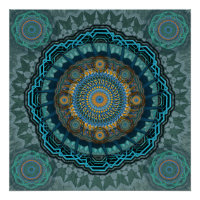 The Persian's gyrate psychedelic eyes' mandala