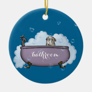 the pet spa- funny bathroom decor ceramic tree decoration