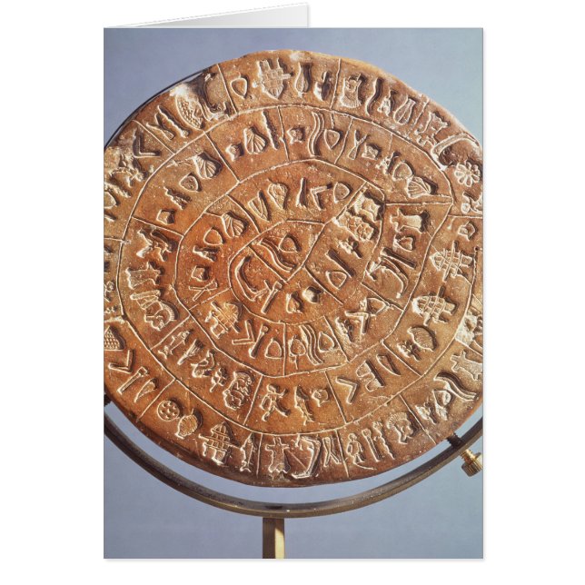The Phaistos Disc, with unknown significance (Front)