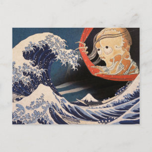 The Phantom at The Great Wave Postcard