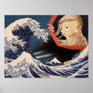 The Phantom at The Great Wave Poster