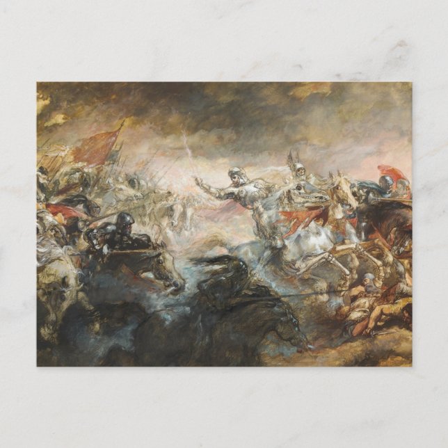 The Phantom Horseman,1870-93 by Sir John Gilbert Postcard (Front)