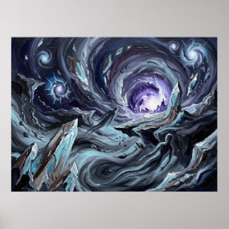 The Phantom Zone Starry Night DC Comics Poster