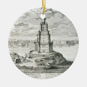 The Pharos of Alexandria, plate 9 from 'Entwurf ei Ceramic Tree Decoration