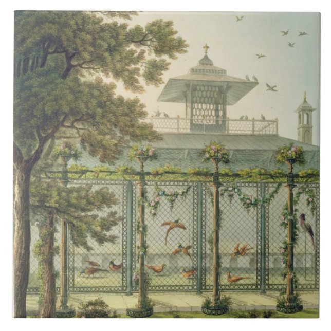 The Pheasantry, engraved by Joseph Constantine Sta Tile (Front)