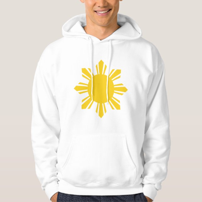 the Philippines   cropped sun, Philippines Hoodie (Front)