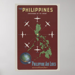 The Philippines Crossroads of the Orient 1950s Poster