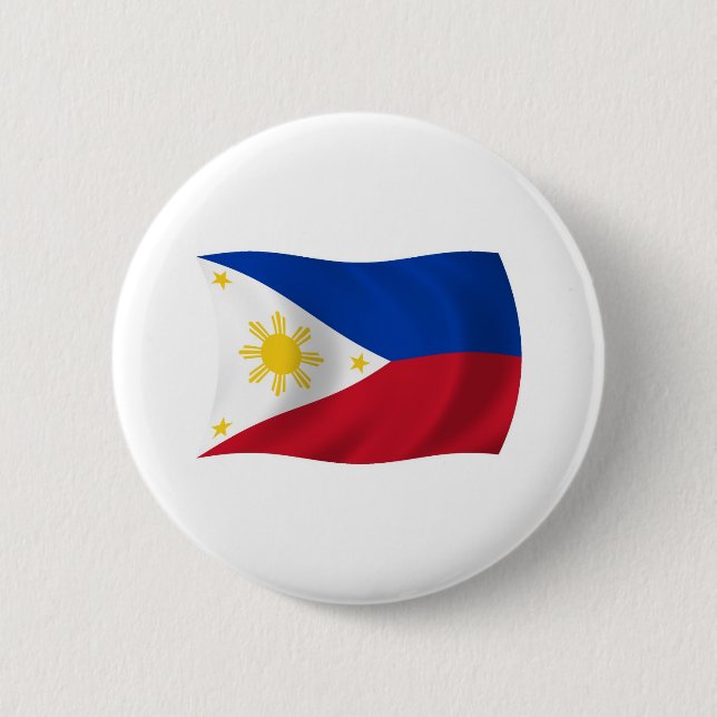 The Philippines Flag Button (Front)