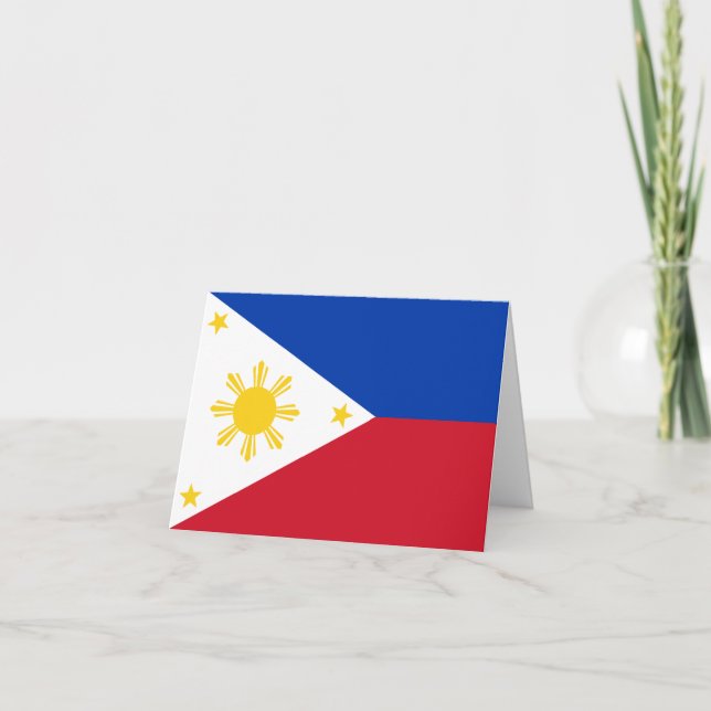 The Philippines Flag Card (Front)