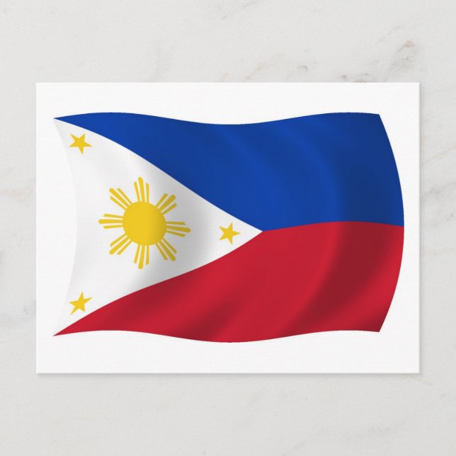 The Philippines Flag Postcard (Front)