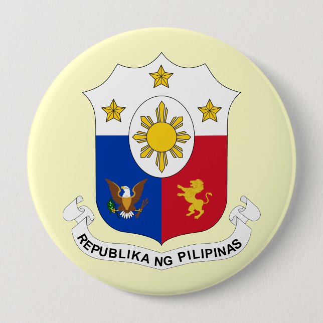 the Philippines, Philippines 10 Cm Round Badge (Front)