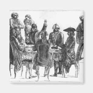 The Philosophers at Supper, c.1750 Magnet