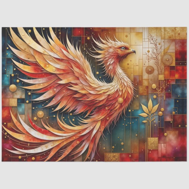 The Phoenix in the Stars Tissue Paper (Front)