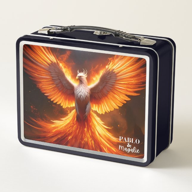 The Phoenix Reborn Metal Lunch Box (Back)