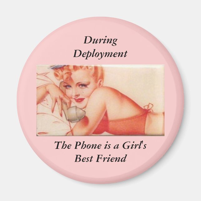 The phone is a girl's best friend magnet (Front)