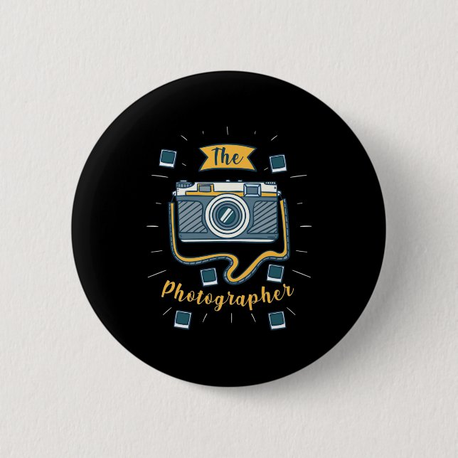 The Photographer 6 Cm Round Badge (Front)