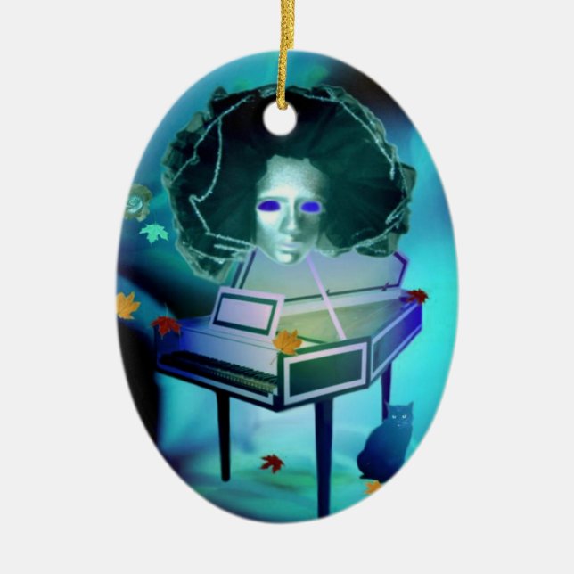 The Pianist Meringue Ornament (Front)