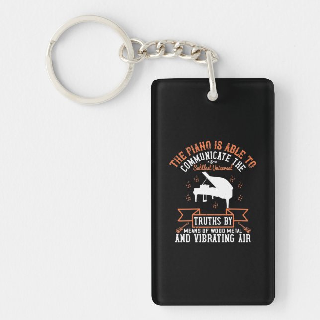 The Piano Is Able To Communicate Key Ring (Front)